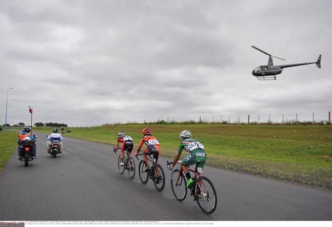 The early breakaway during stage 1 in San Luis.