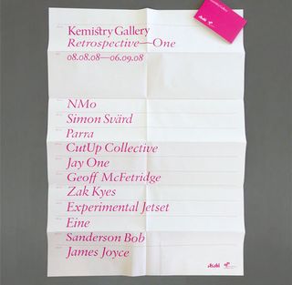 List of artworks to be exhibited