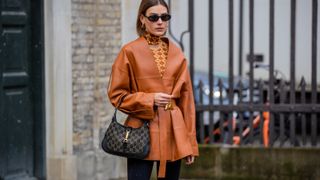 influencer wearing Gucci street style copenhagen fashion week