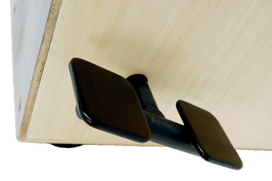 The bass pedal is a 5cm steel protuberance.