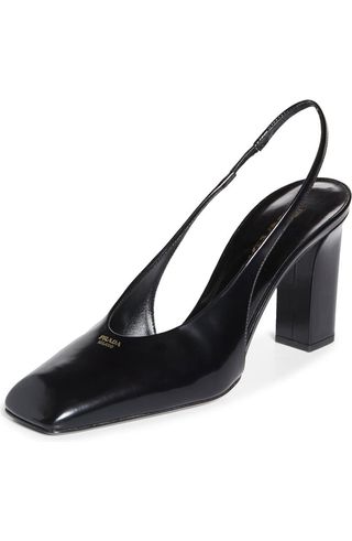 Modellerie Square Toe Slingback Pump