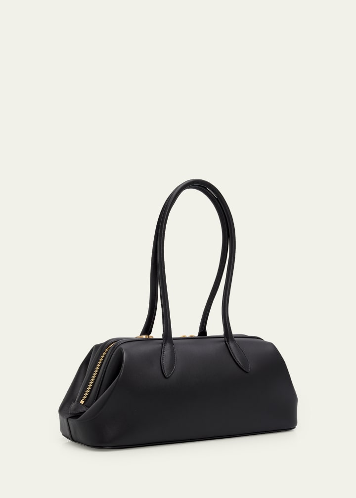 Raia Leather Satchel Shoulder Bag