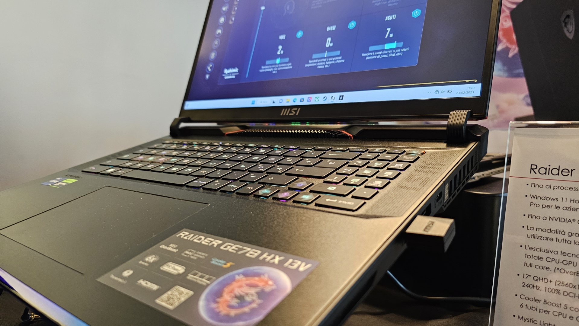 MSI laptops 2023