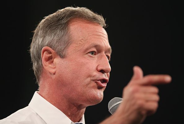 Martin OMalley speaks at the Iowa Jefferson-Jackson dinner.