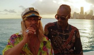 The Beach Bum Matthew McConaughey and Snoop Dogg chill on a boat out at sea