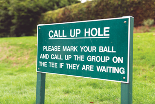 Call-up hole in golf