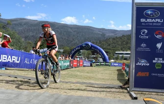 Peta Mullens finishes up in second.