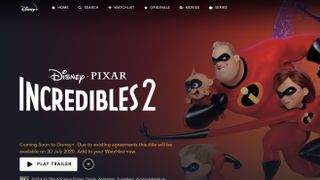 The Incredibles 2 is coming to Disney Plus in July. 