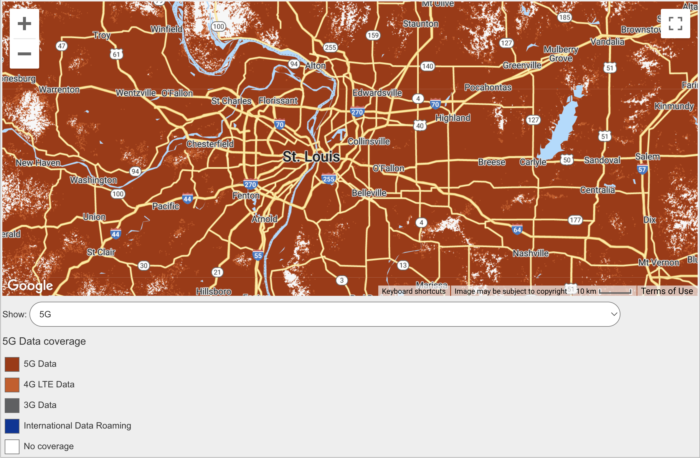 Impulsione o mapa de cobertura móvel a partir de 22/03/2022