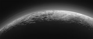 Sunset View of Pluto