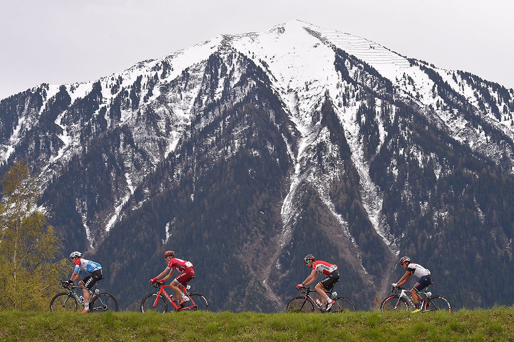 The escapees on stage 4 of the Tour de Romandie.