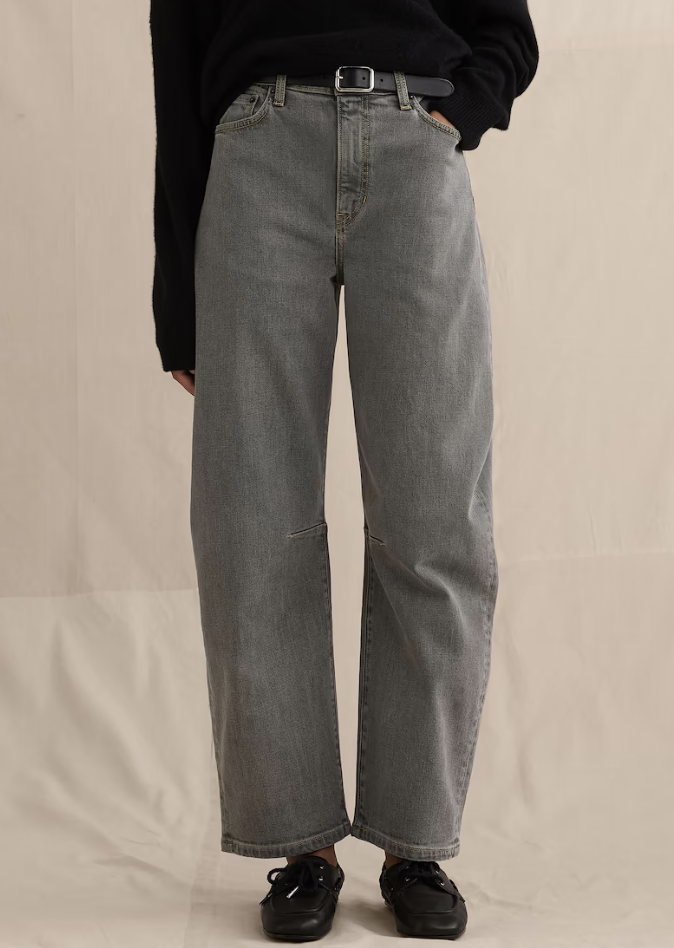 Banana Republic, Mid-Rise Barrel Ankle Jean