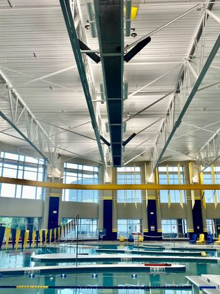 The Indoor aquatic center at UT-Chattanooga with updated loudspeakers.