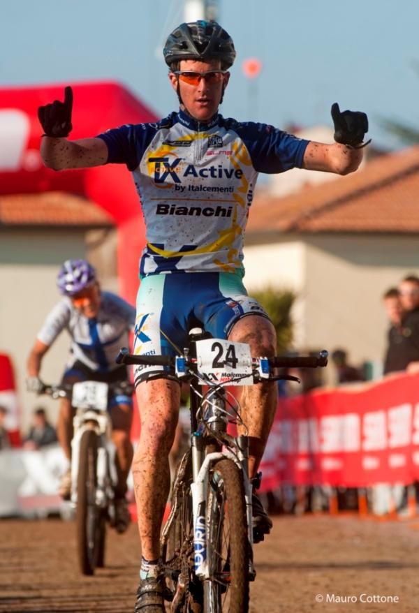 Under 23 racer Gerhard Kerschbaumer on his way to 10th overall