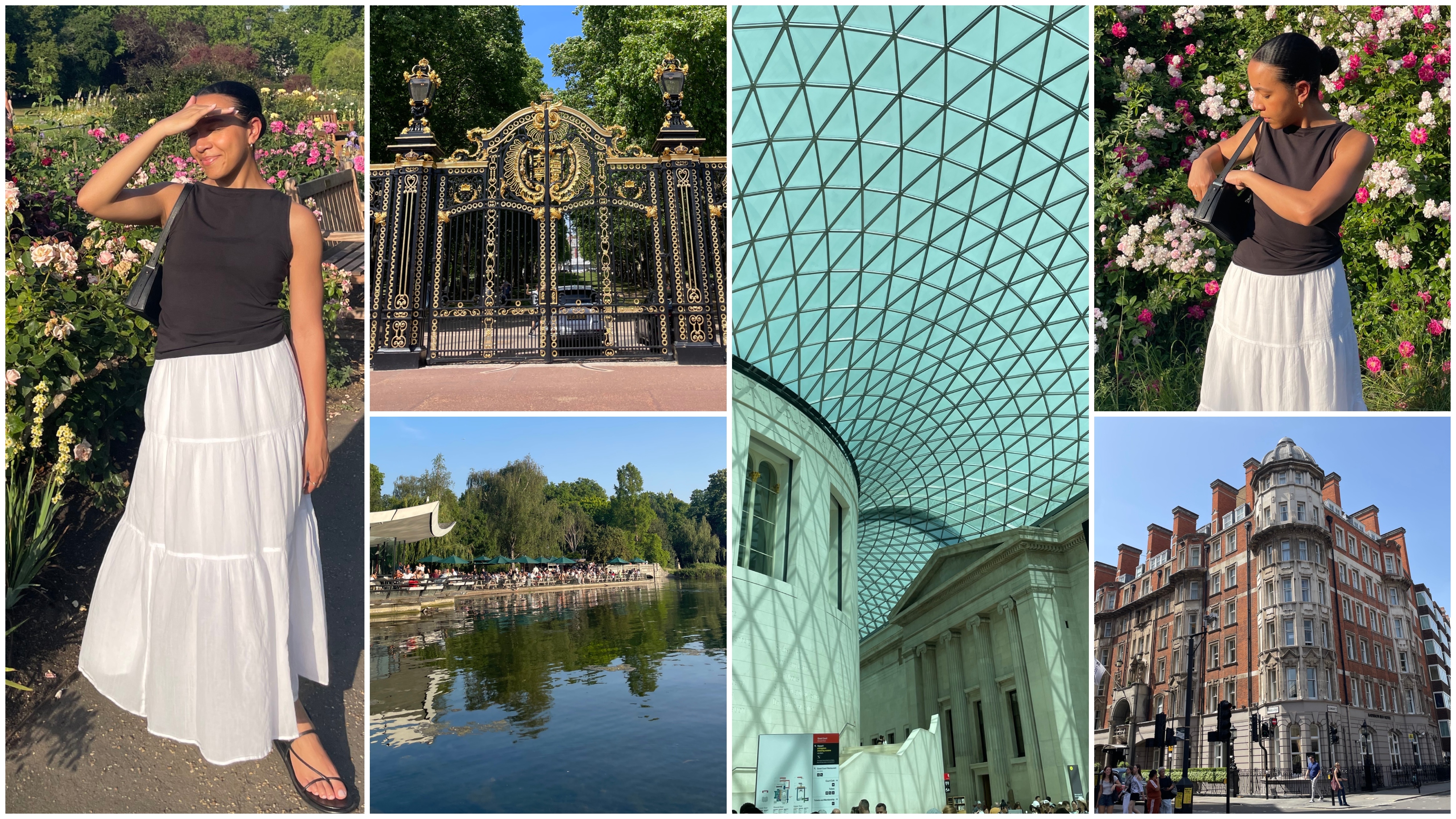 collage of photo from London, Lauren Tappan