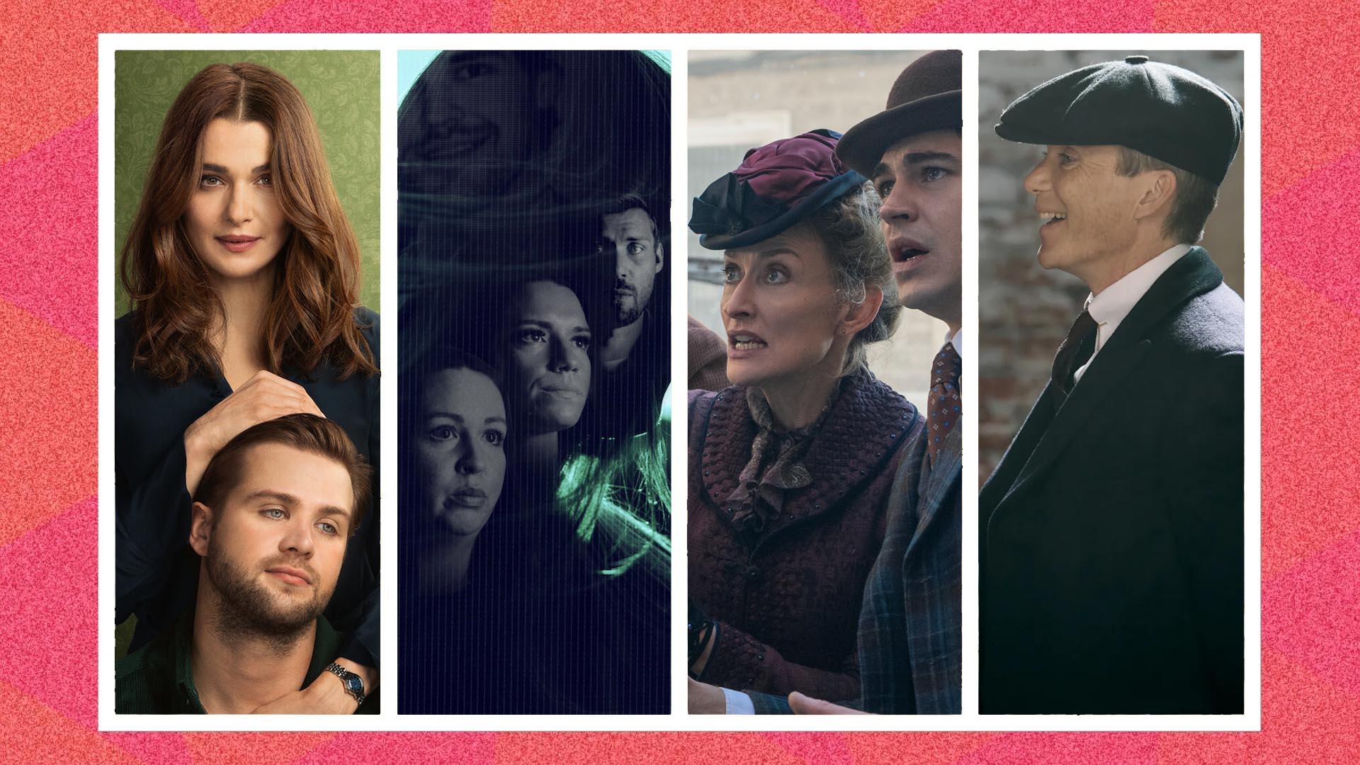 Four screengrabs from TV shows