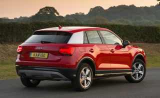 An image of red audi Q2