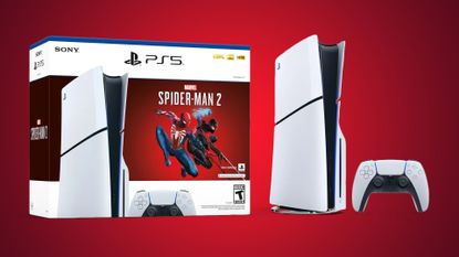 PS5 Slim with Spider-Man 2