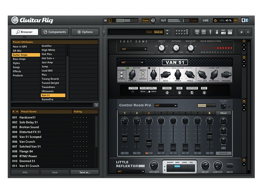 guitar rig 5 presets not showing up