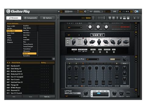 Guitar Rig is easily one of the most feature-packed amp sims out there.