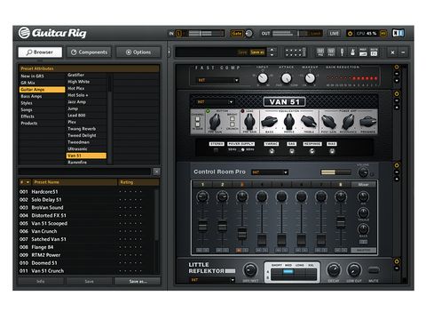 guitar rig presets plugin