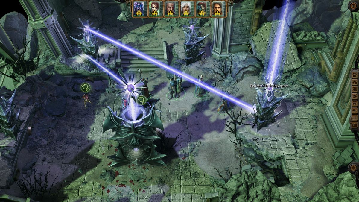 Rogue Trader Unidentified Ruins puzzle - Redirecting the beam