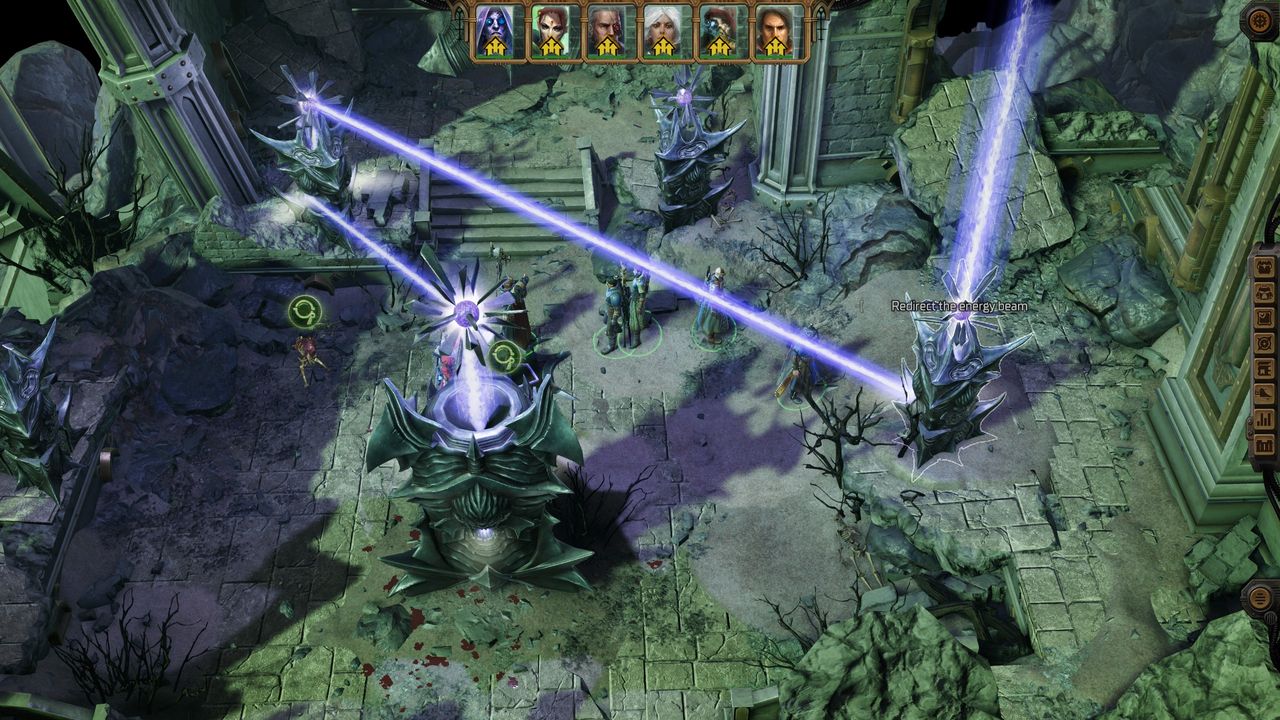 Rogue Trader Unidentified Ruins puzzle - Redirecting the beam