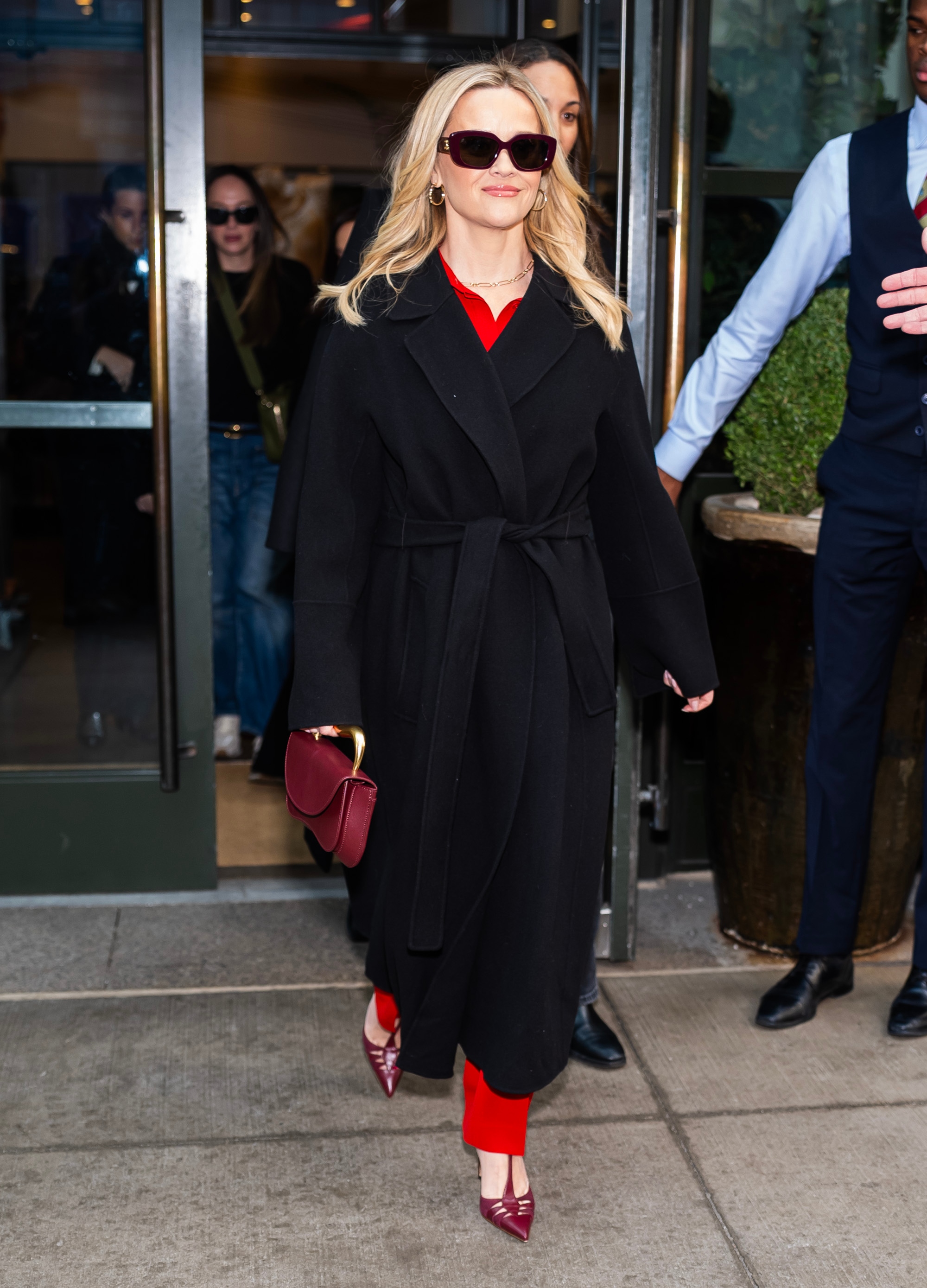 Reese Witherspoon wearing red