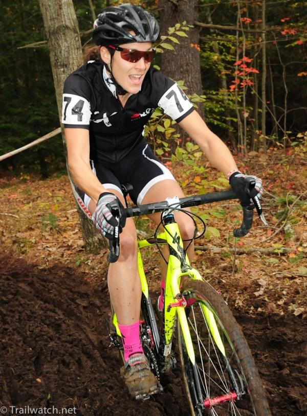 Evelyne Blouin en route to a top-10 finish