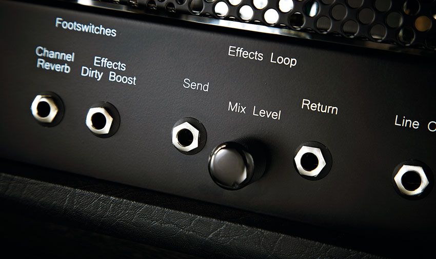 A parallel effects loop with mix control makes it easy to interface all your stompboxes and rack effects