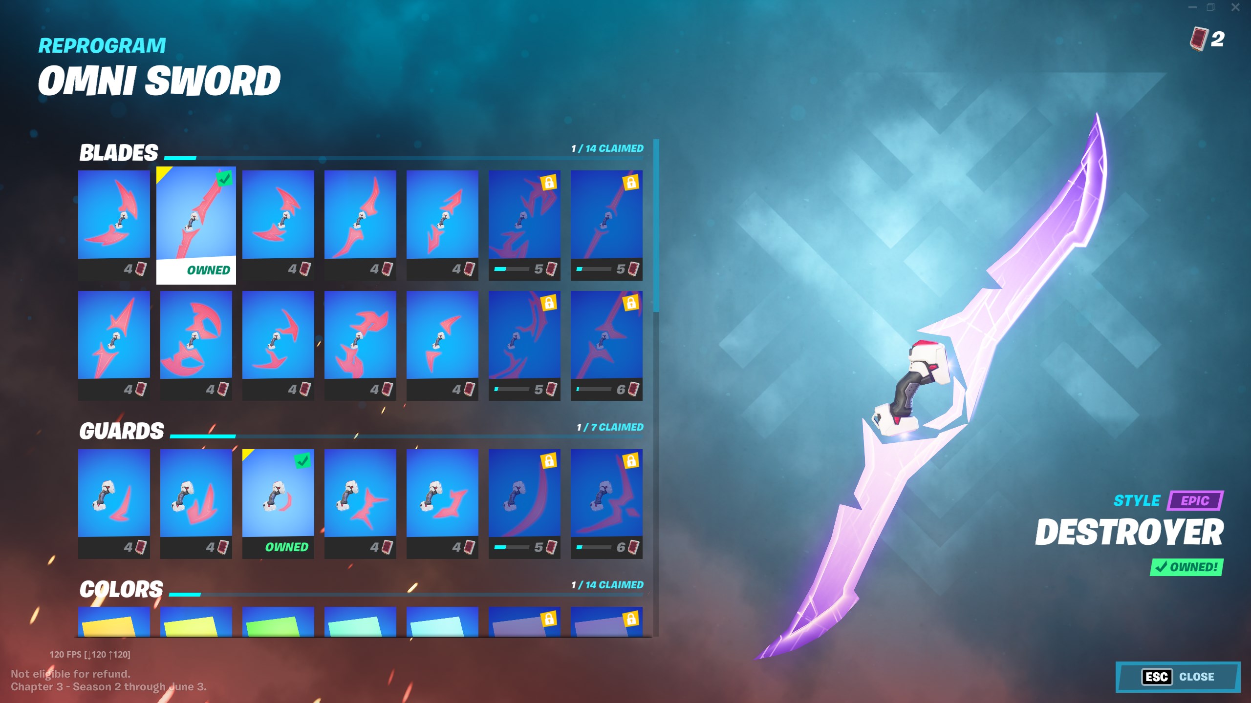 Fortnite Battle Pass Omni Sword