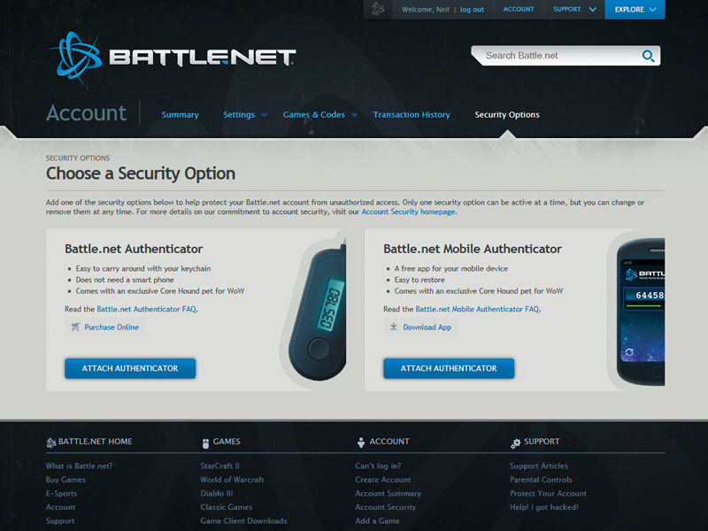 Blizzard Battle.net Mobile Authenticator for Windows Phone