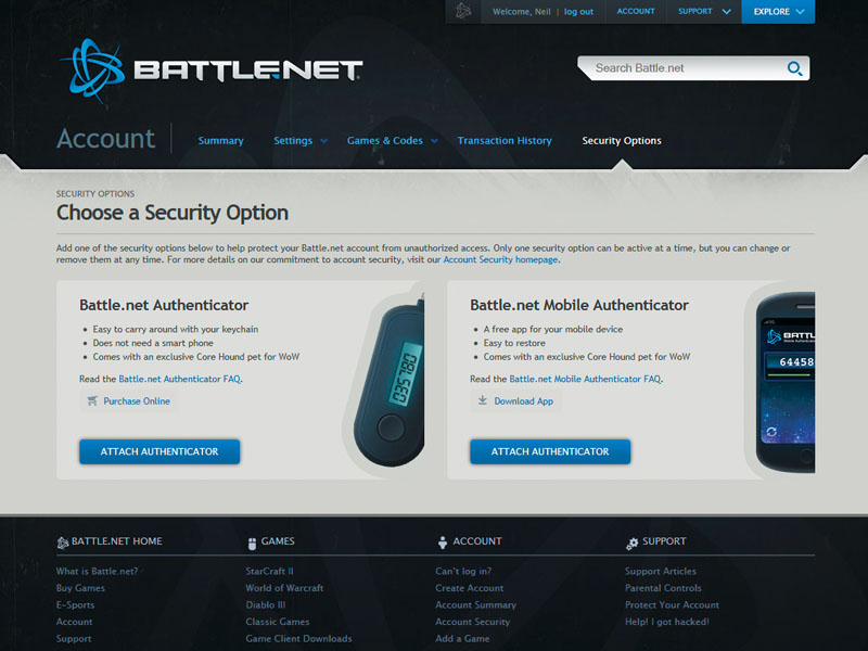 Protect your Blizzard account with Battle.net Authenticator