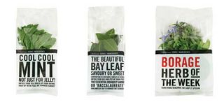 minimal packaging design: Waitrose Herbs