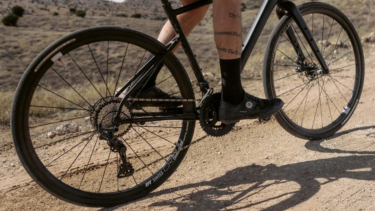 microShift drivetrain fitted to a gravel bike