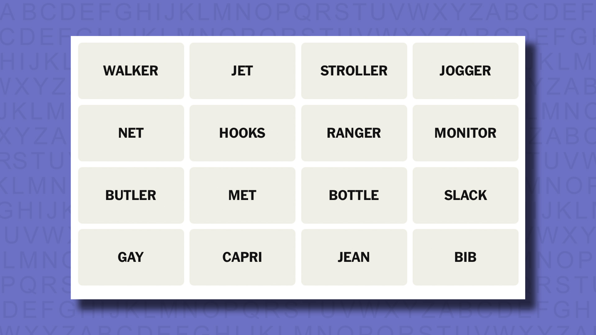 NYT Connections hints for game 713 on a purple background