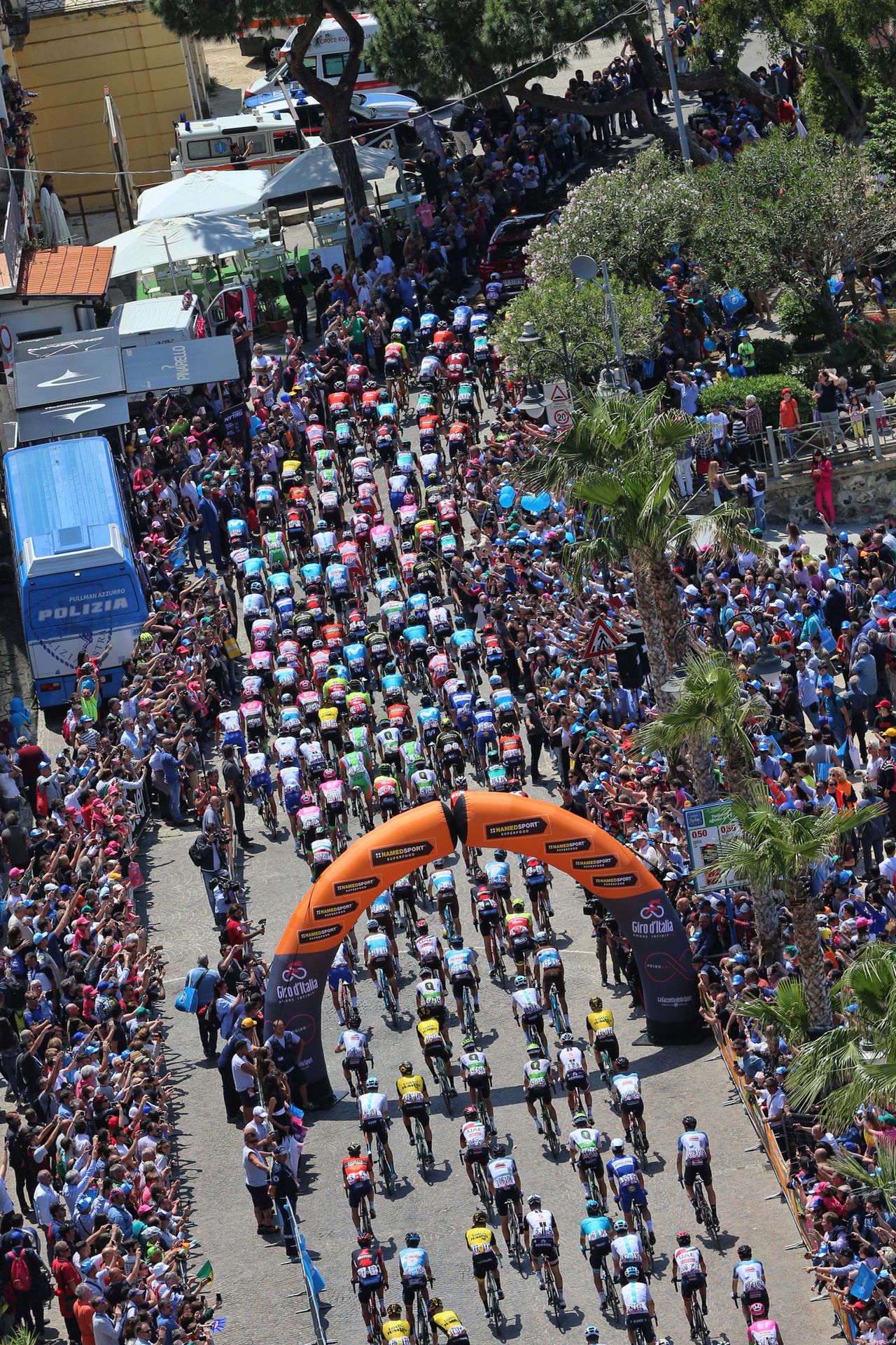 The 2018 Giro d'Italia stage 7 from Pizzo to Praia a Mare