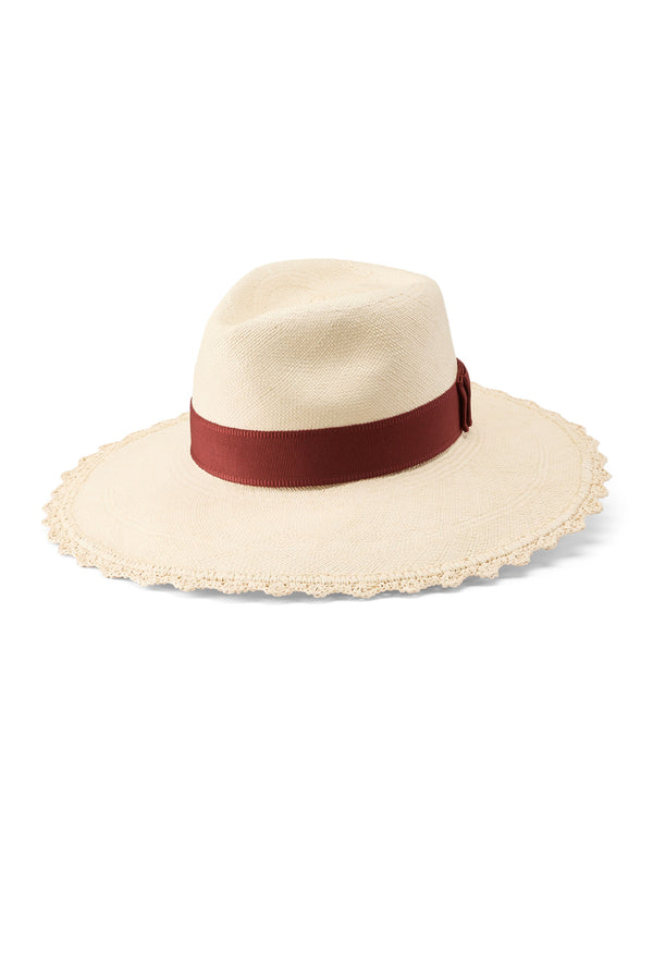 August Scallop Edge Panama Hat