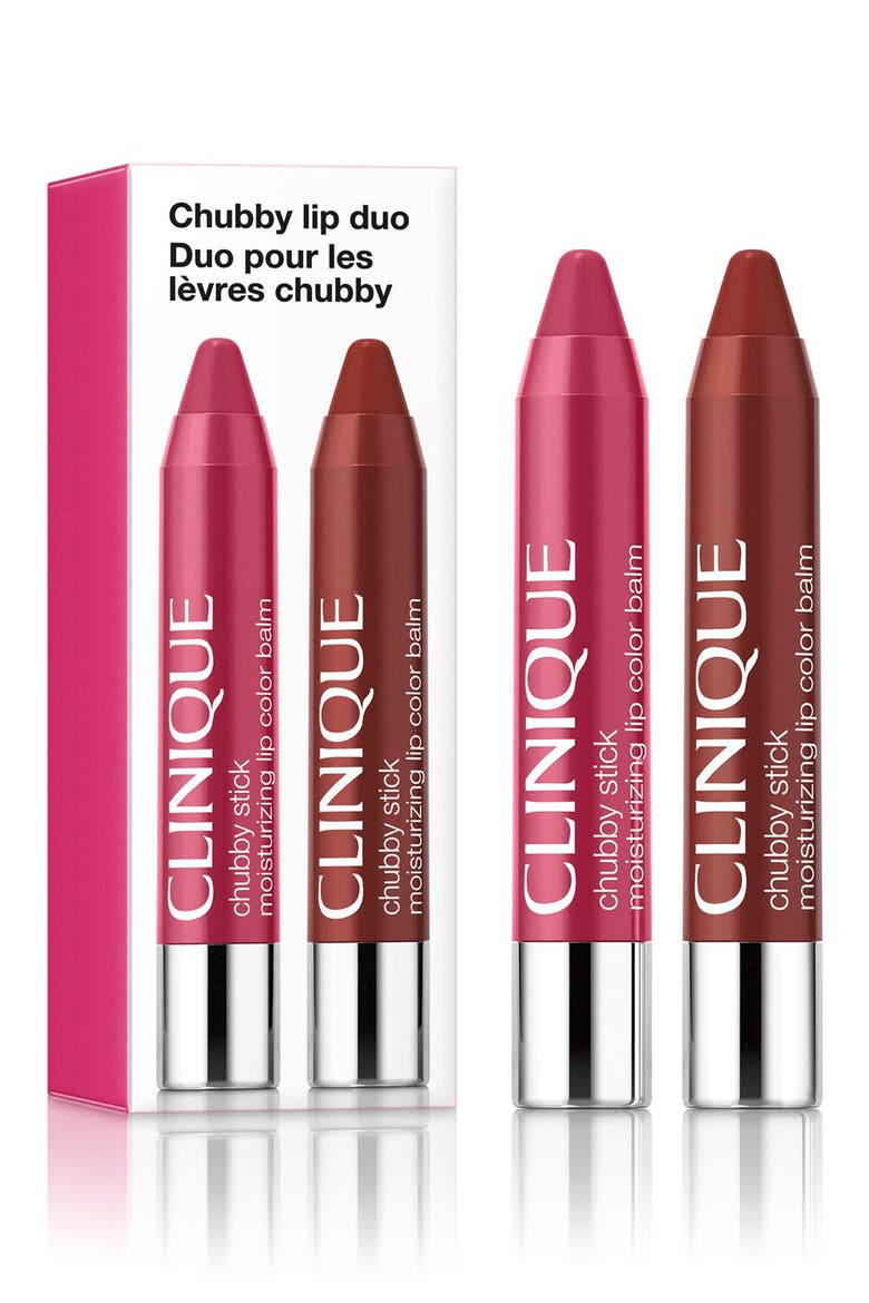Chubby Stick Moisturizing Lip Color Balm Duo $52 Value