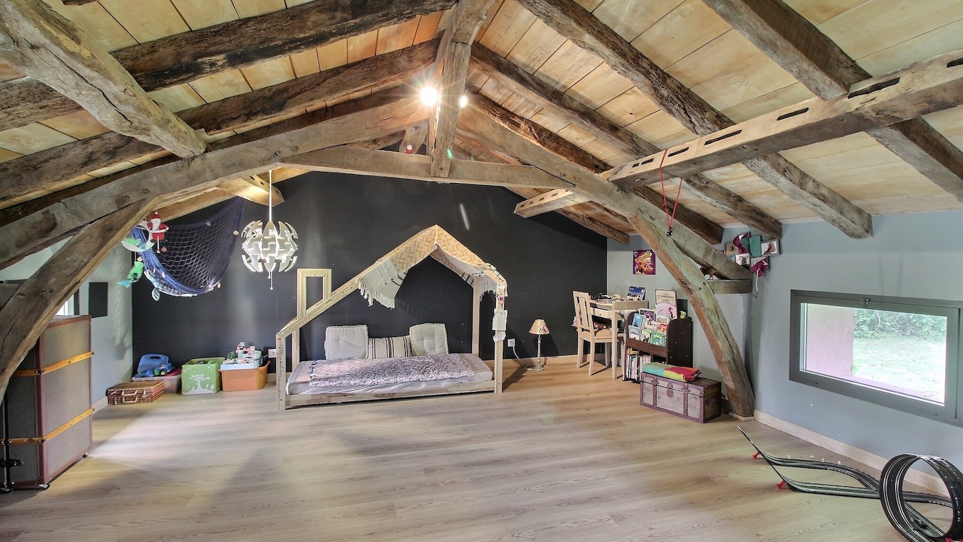 A loft bedroom for kids