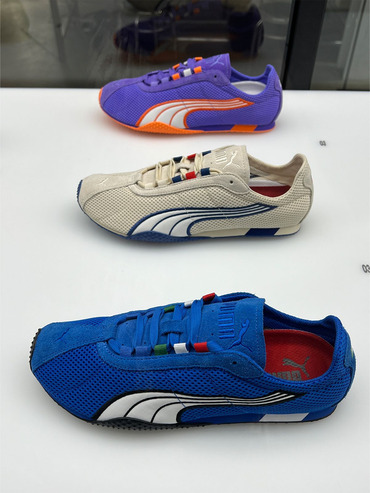 PUMA's H Street sneakers, out this summer, on display at the H Street activation in Seoul, Korea.