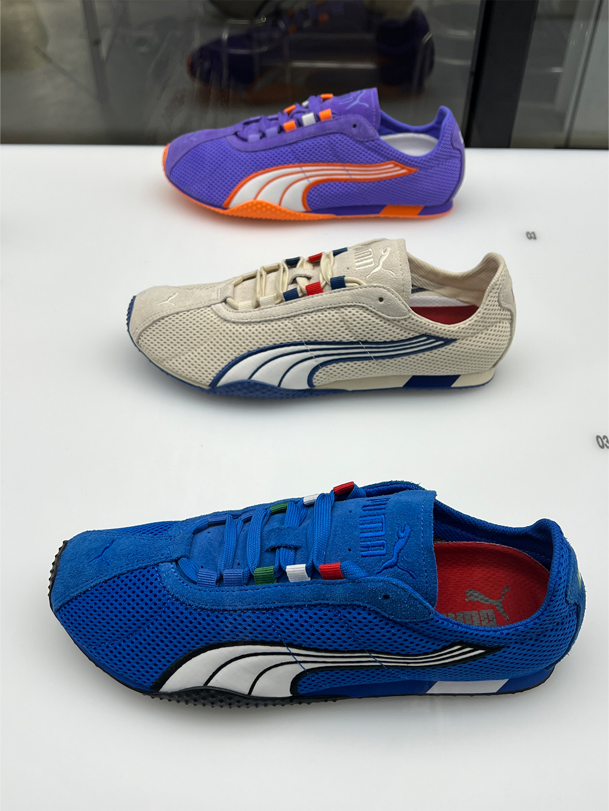 PUMA's H Street sneakers, out this summer, on display at the H Street activation in Seoul, Korea.