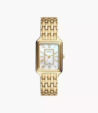 Fossil, Raquel Three-Hand Date Gold-Tone Stainless Steel Watch