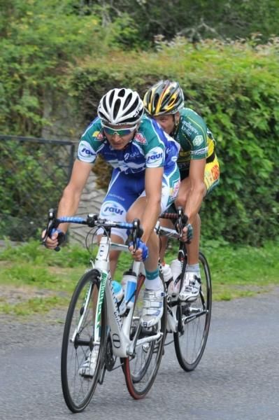 Guillaume Faucon (Big Mat - Auber 93) and S&eacute;bastien Duret (Bretagne - Schuller) crossing a three minute gap to join the five leaders.