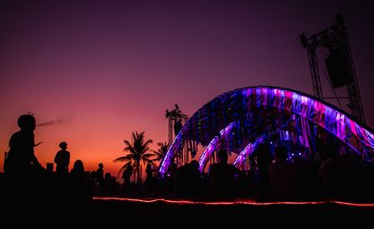 Sunset of Wonderfruit festival in Thailand