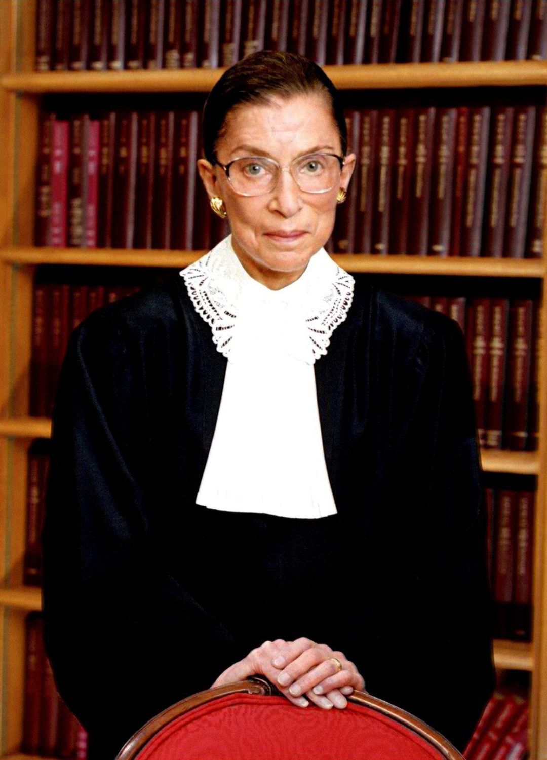 Ruth Bader Ginsburg in her legal robes