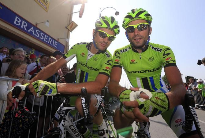 Moreno Moser and Alan Marangoni (Cannondale)