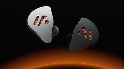 Promotional image of the Fosi Audio IM4 IEMs on a black background showing the two different colour options