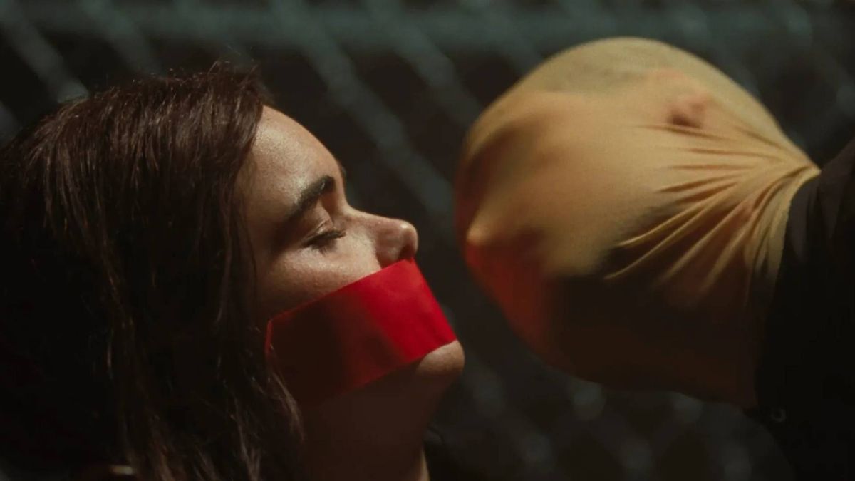 Barbie Ferreira and Dacre Montgomery in Faces of Death