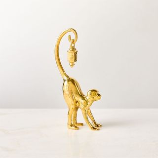 Cast Brass Monkey - the White Lotus